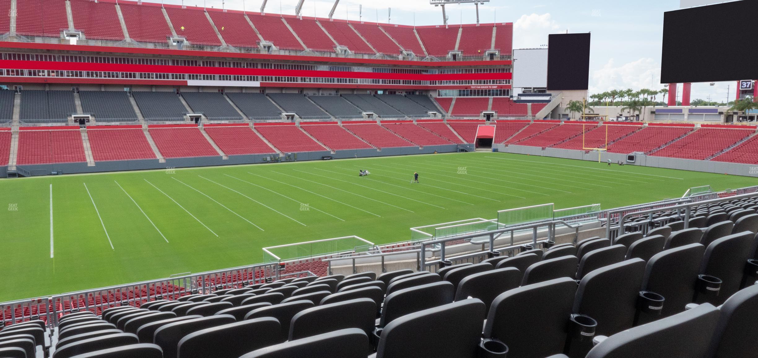 Seating view for Raymond James Stadium Section 207