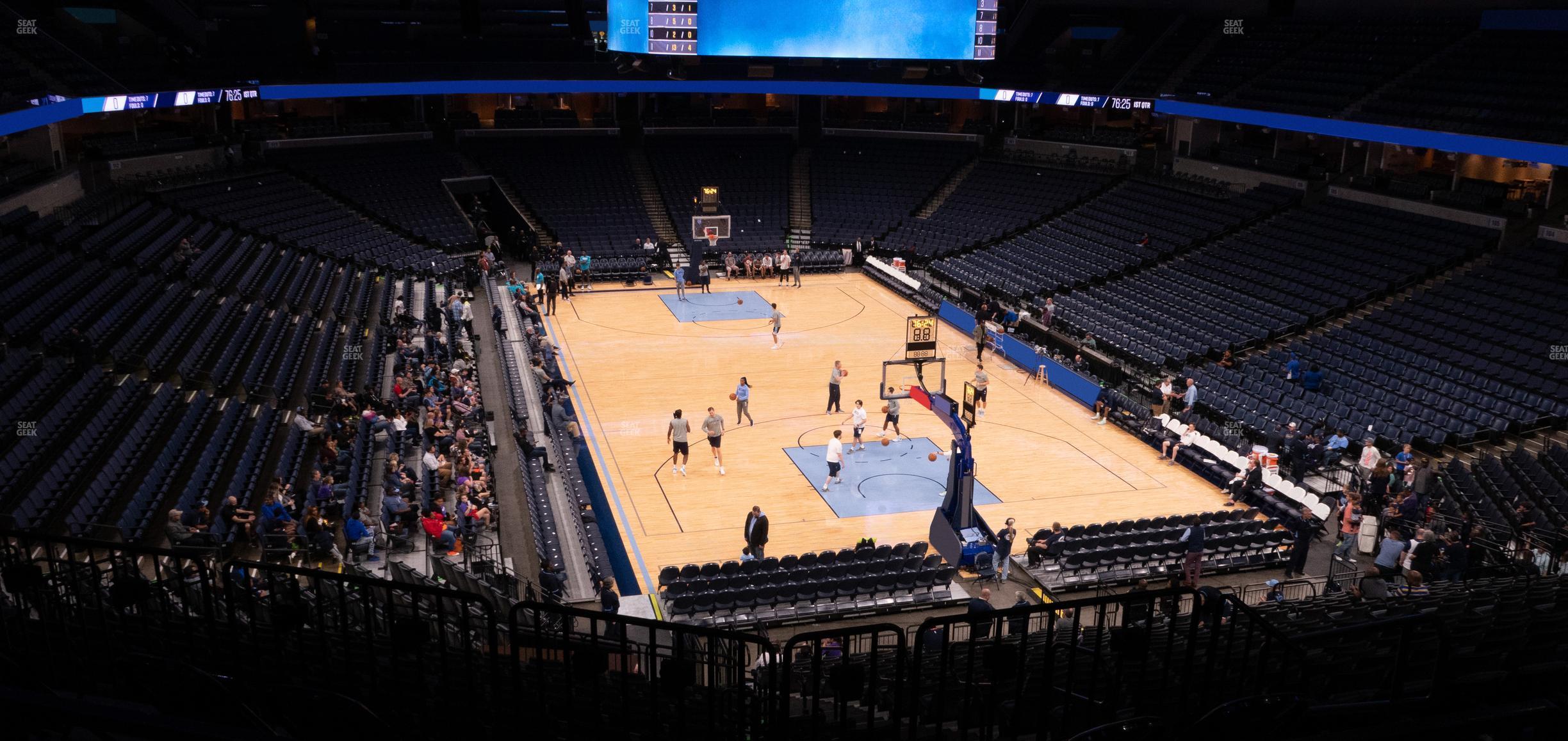 Seating view for FedExForum Section 117