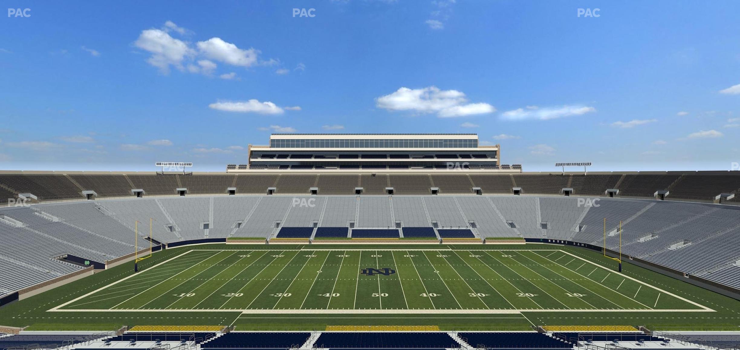 Seating view for Notre Dame Stadium Section 1842 Box 14