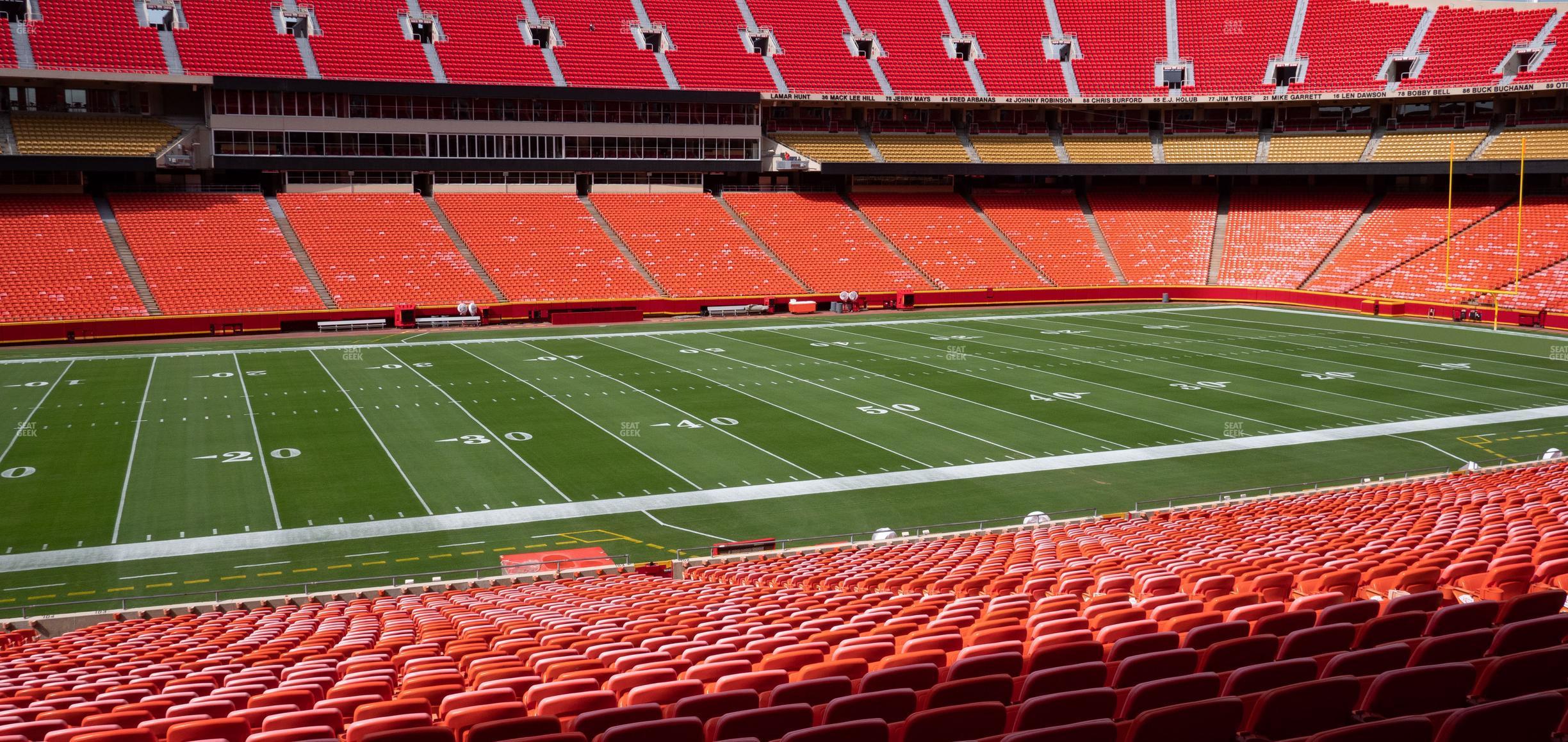 Seating view for GEHA Field at Arrowhead Stadium Section Ada 103