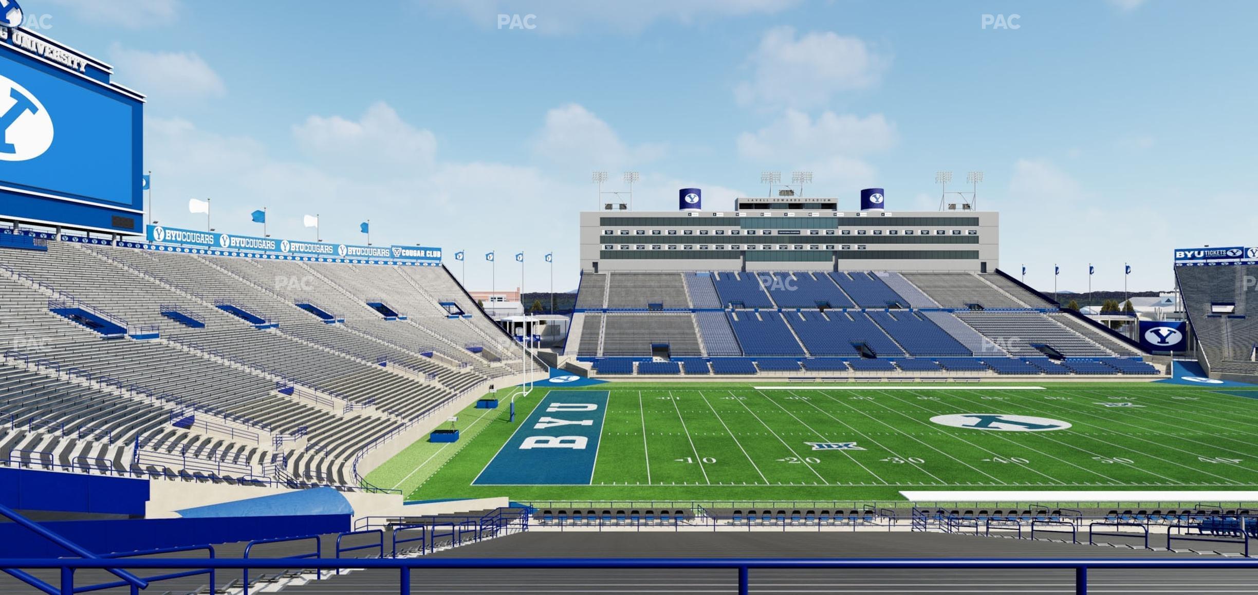 Seating view for LaVell Edwards Stadium Section 136