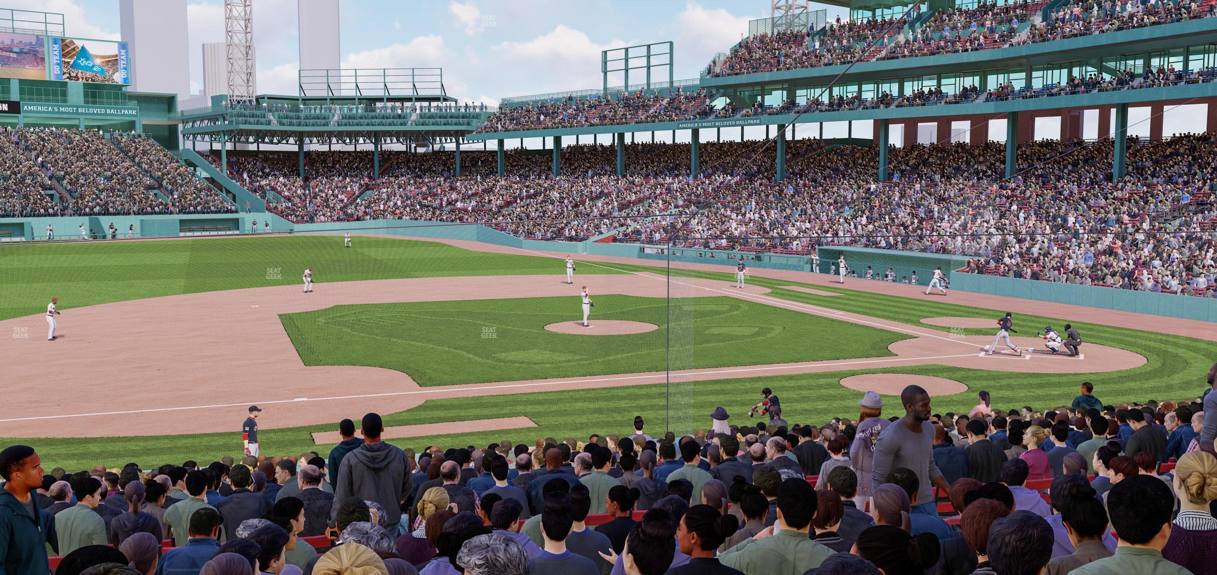 Seating view for Fenway Park Section Loge Box 150