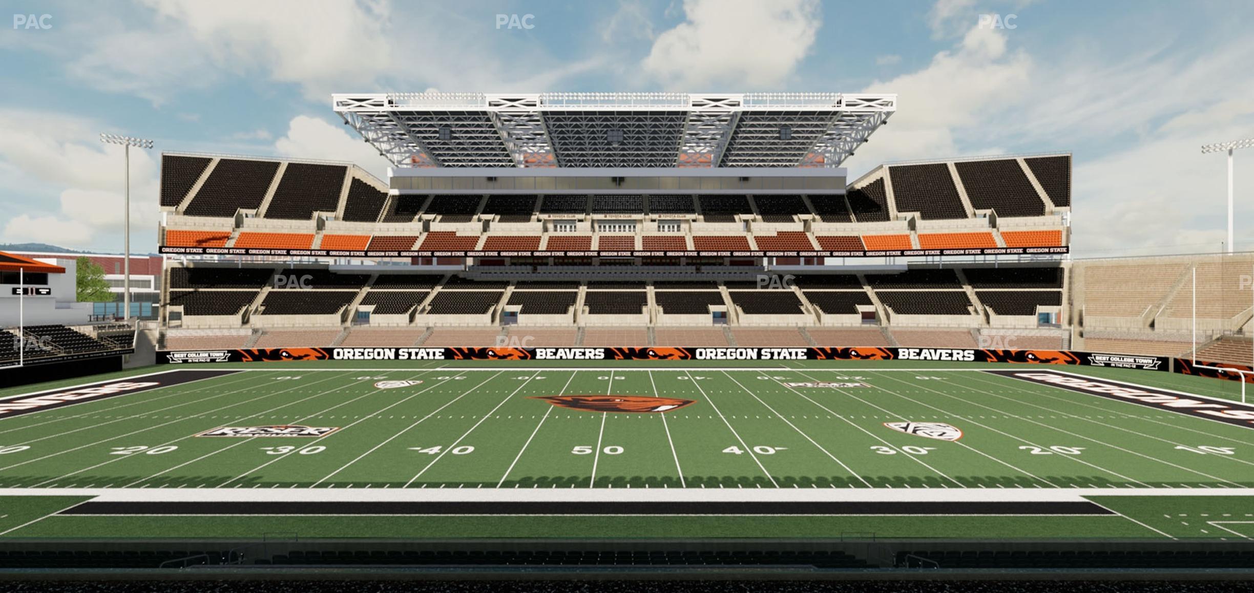 Seating view for Reser Stadium Section Box 16