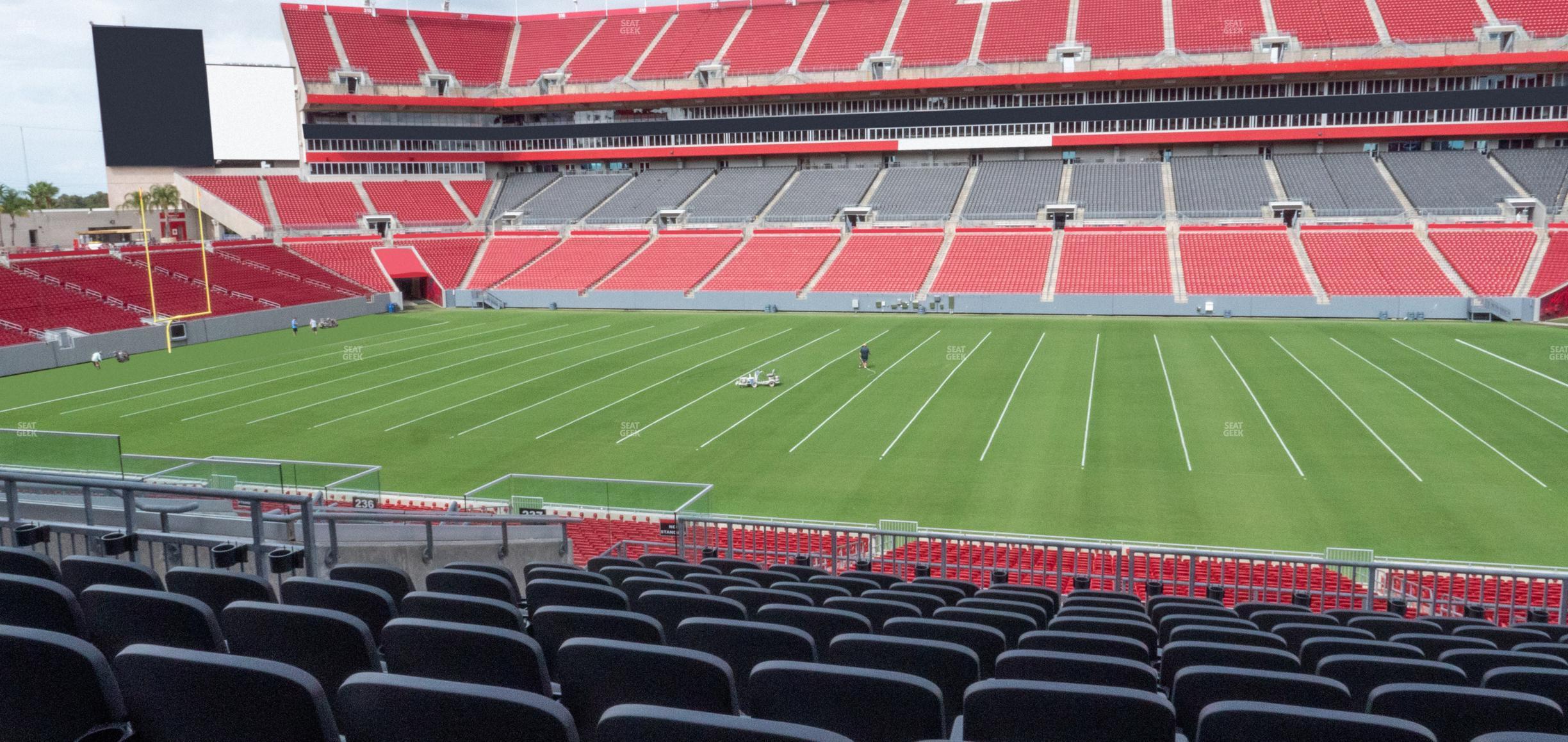 Seating view for Raymond James Stadium Section 237