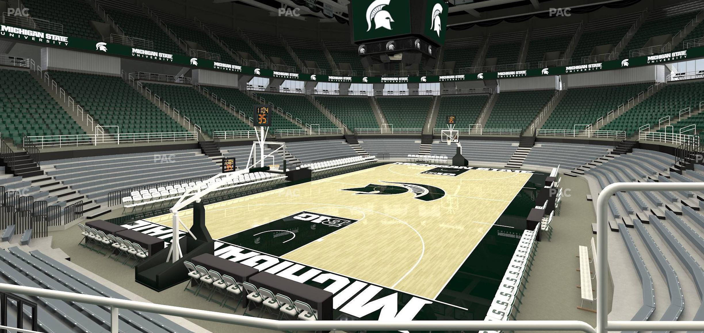 Seating view for Jack Breslin Student Events Center Section 115