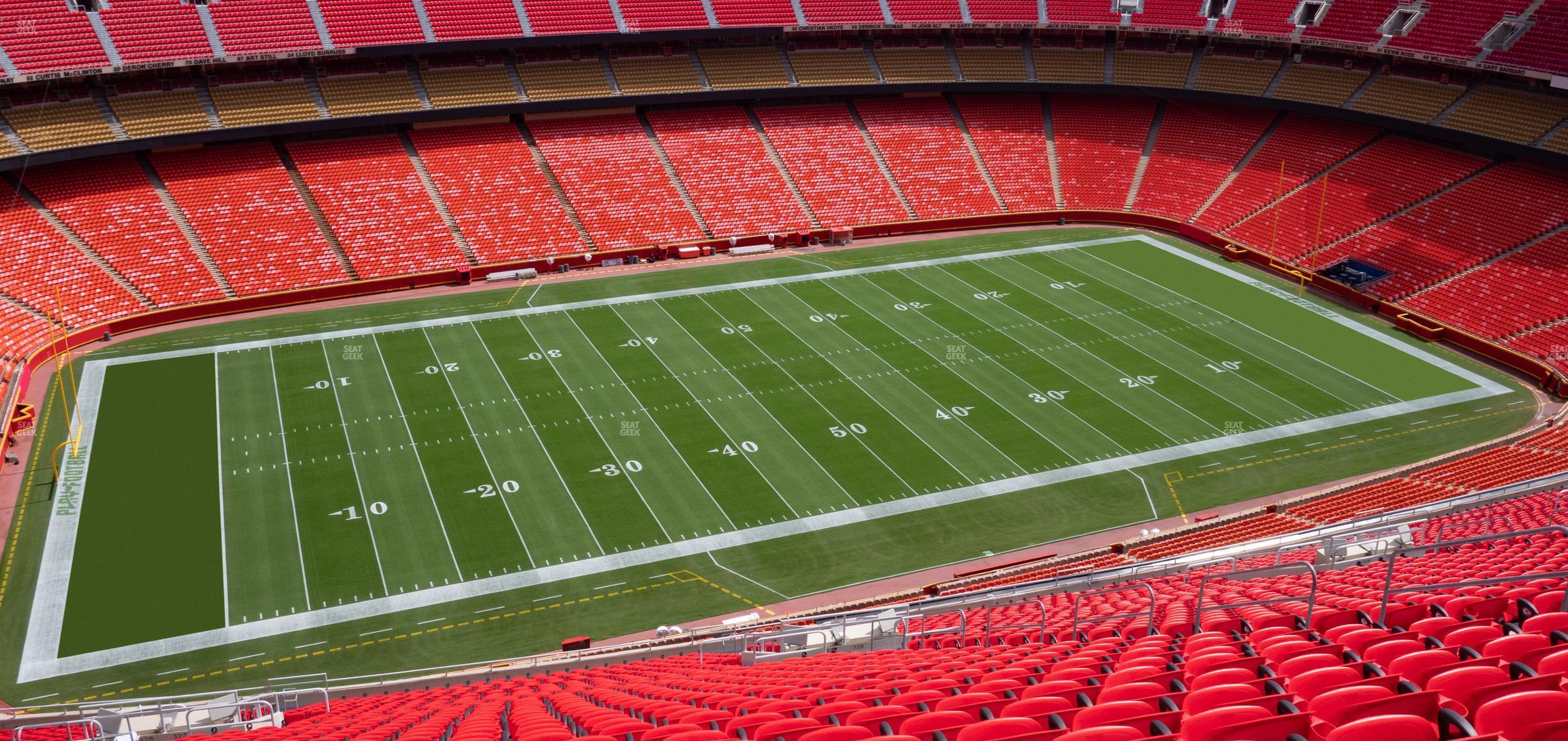 Seating view for GEHA Field at Arrowhead Stadium Section Ada 327