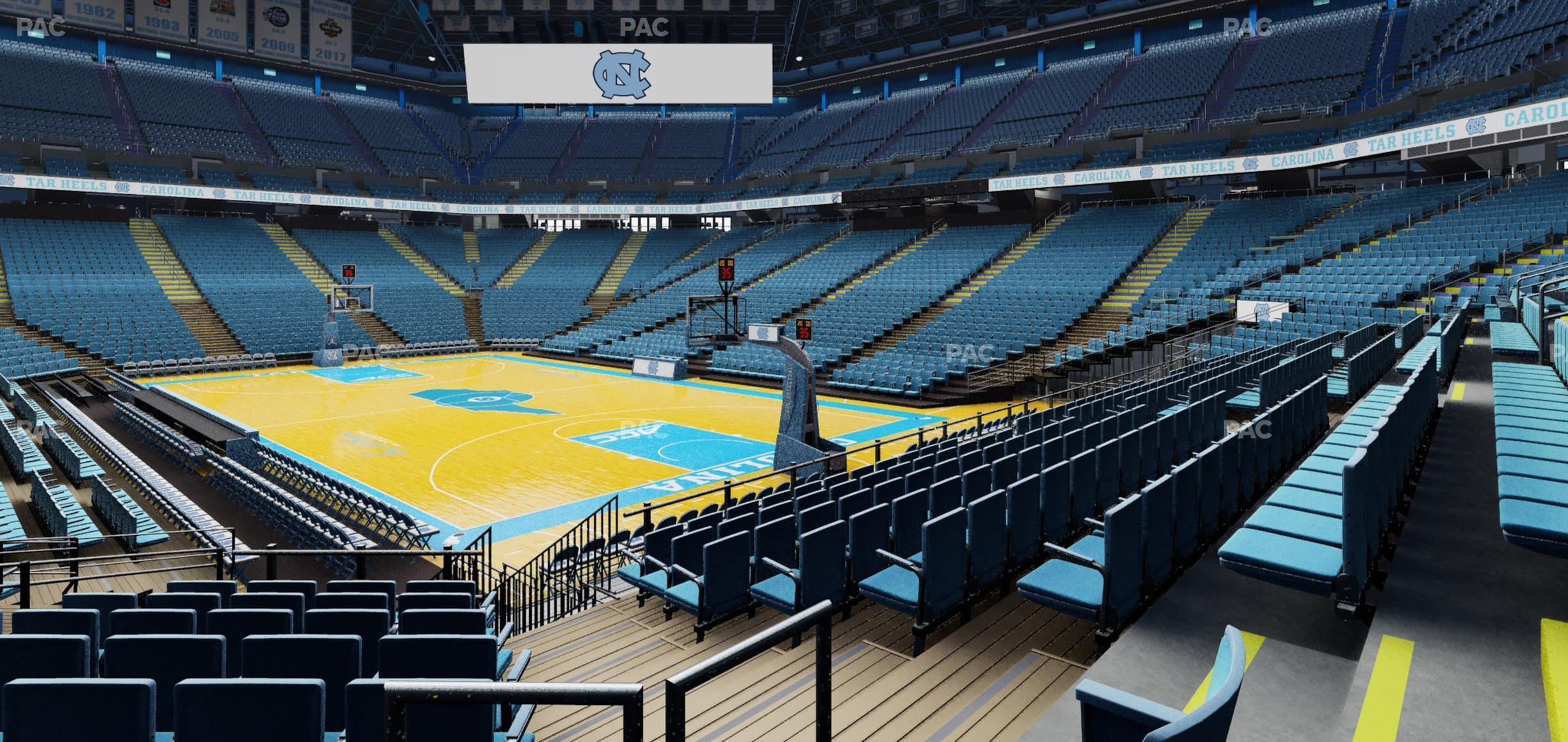 Seating view for Dean Smith Center Section 114