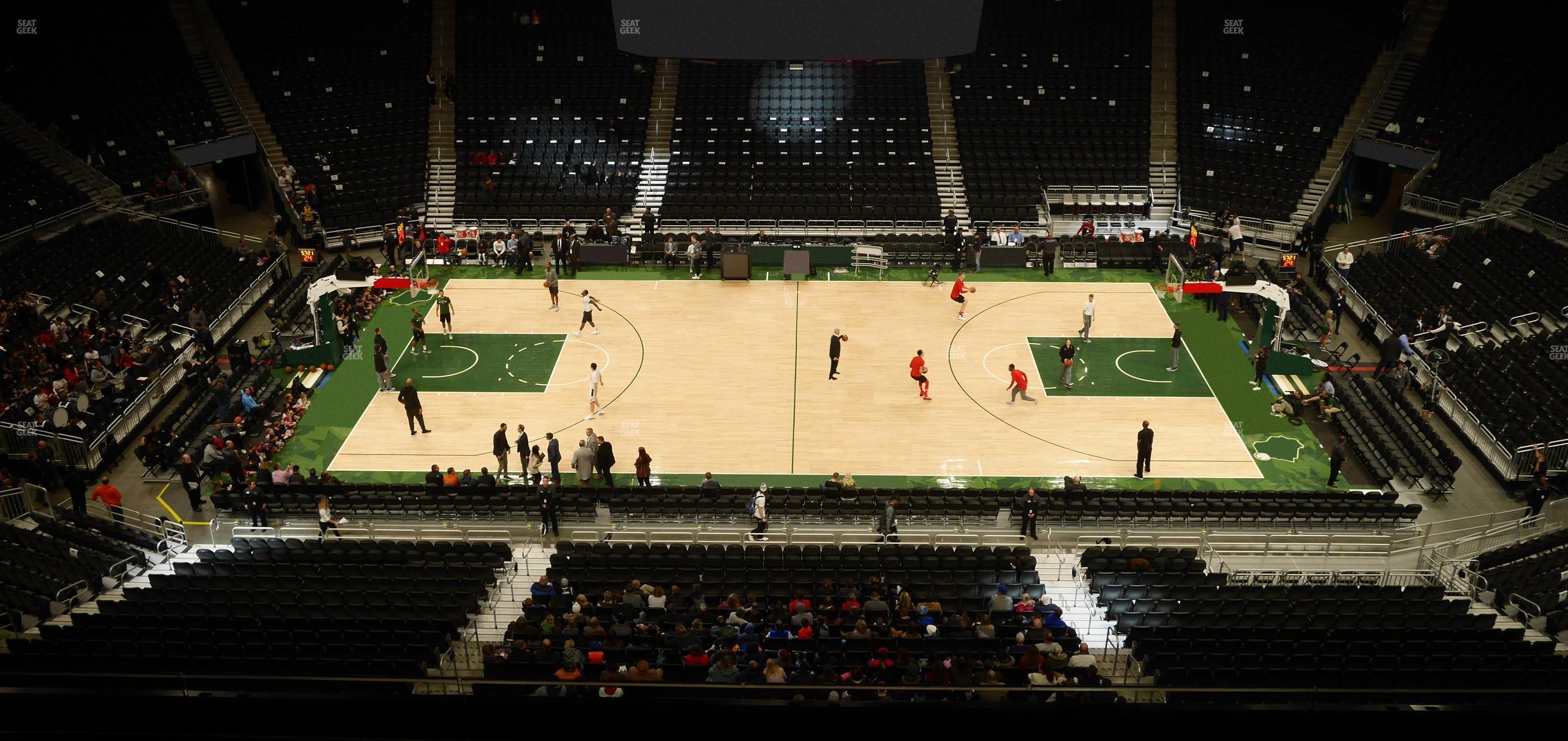 Seating view for Fiserv Forum Section 208