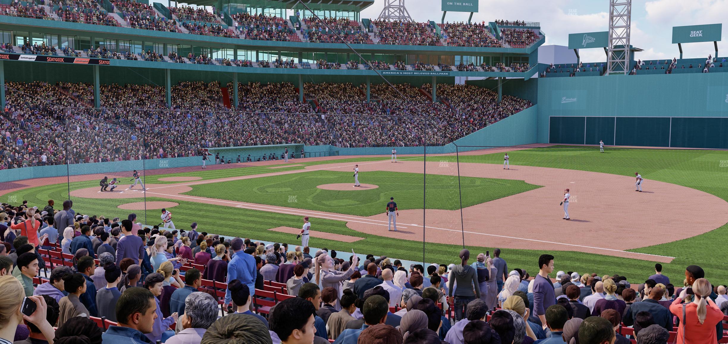 Seating view for Fenway Park Section Loge Box 105