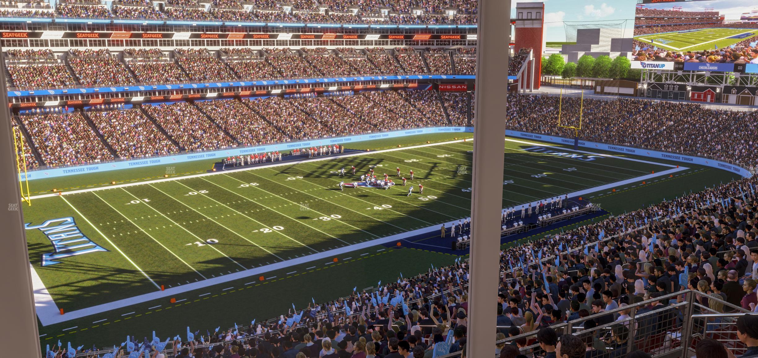 Seating view for Nissan Stadium Section Suite 584 W