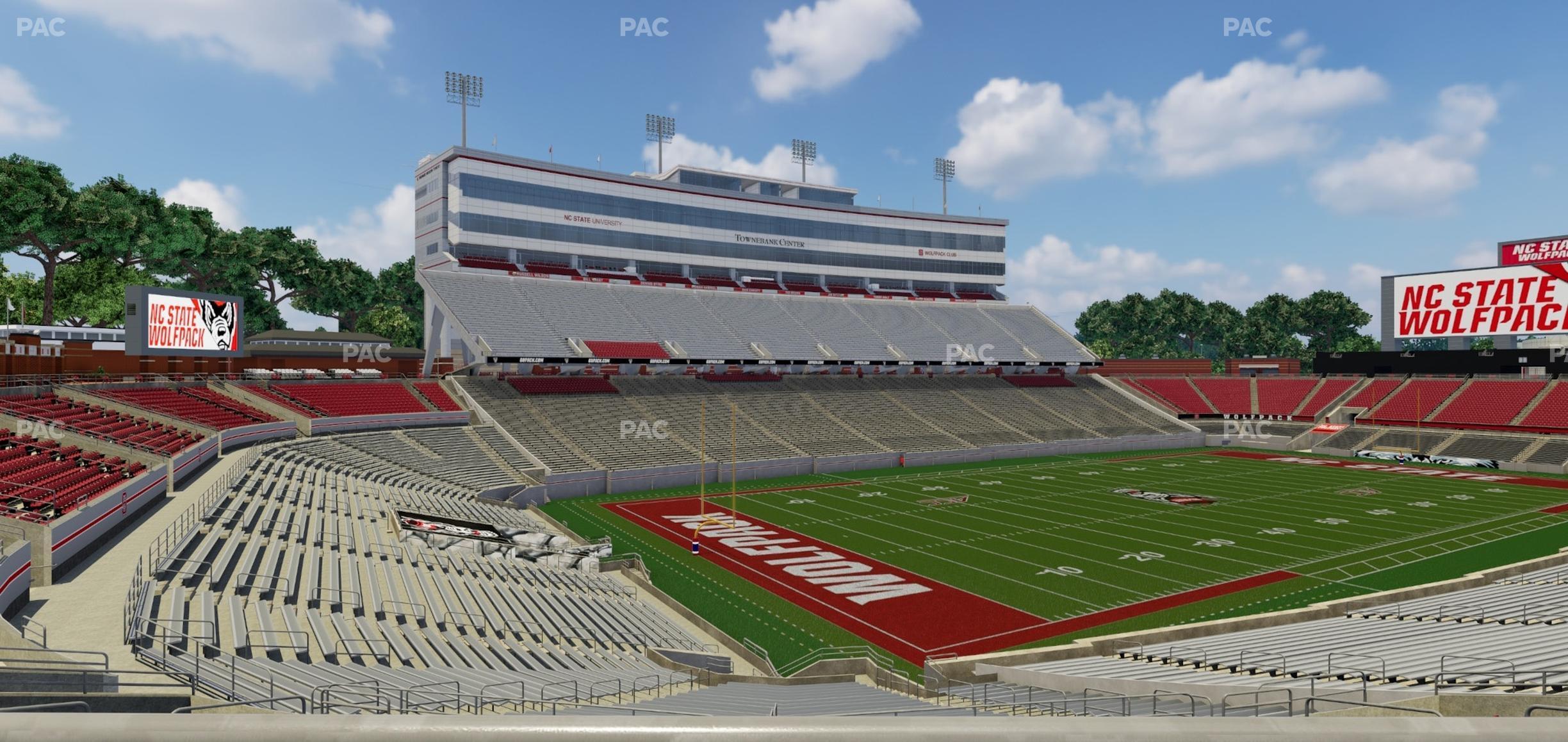 Seating view for Carter-Finley Stadium Section 210