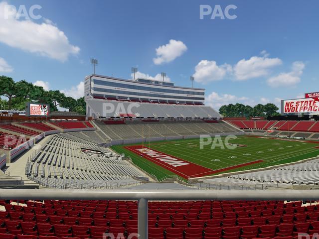 Seating view for Carter-Finley Stadium Section 210