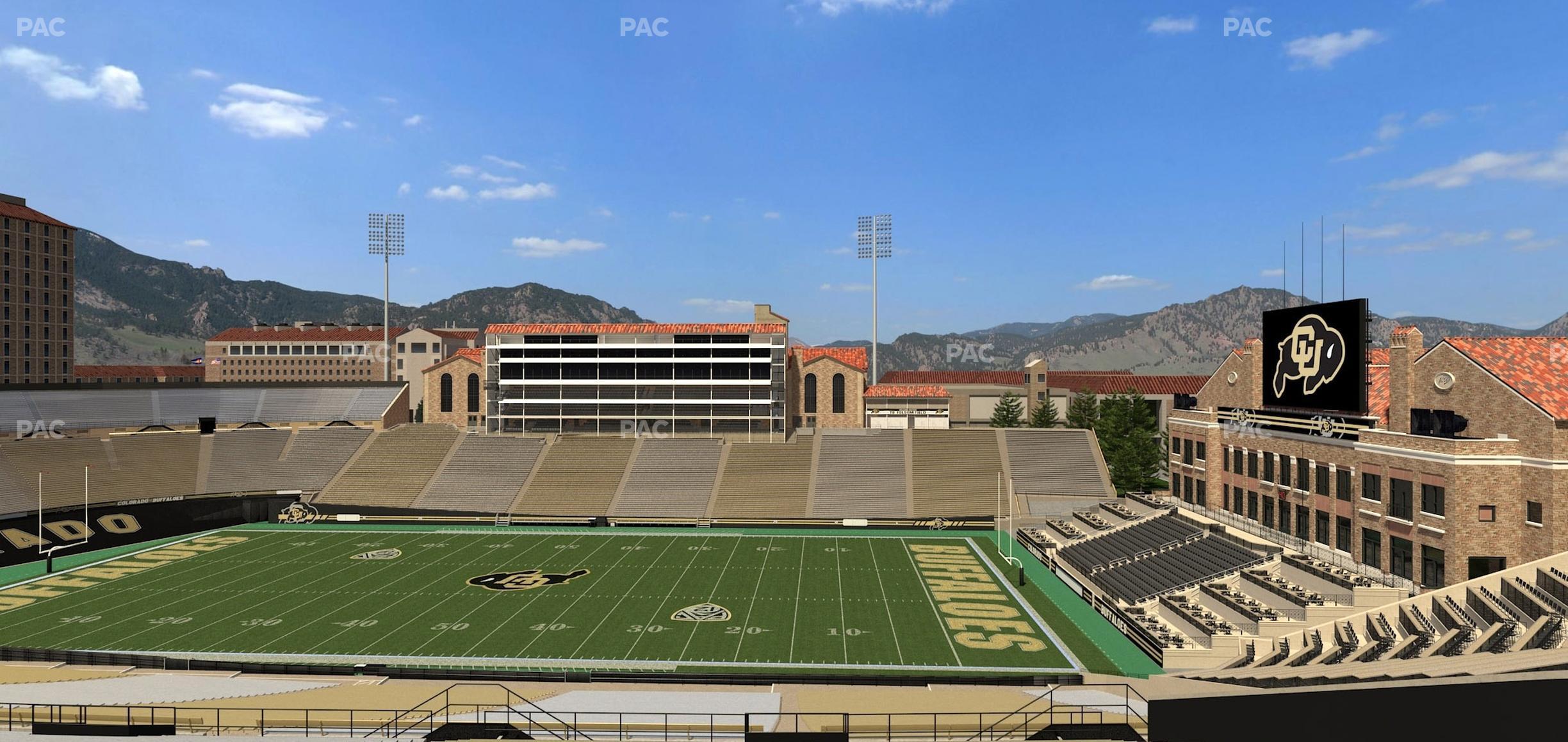 Seating view for Folsom Field Section 220