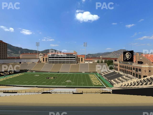 Seating view for Folsom Field Section 220