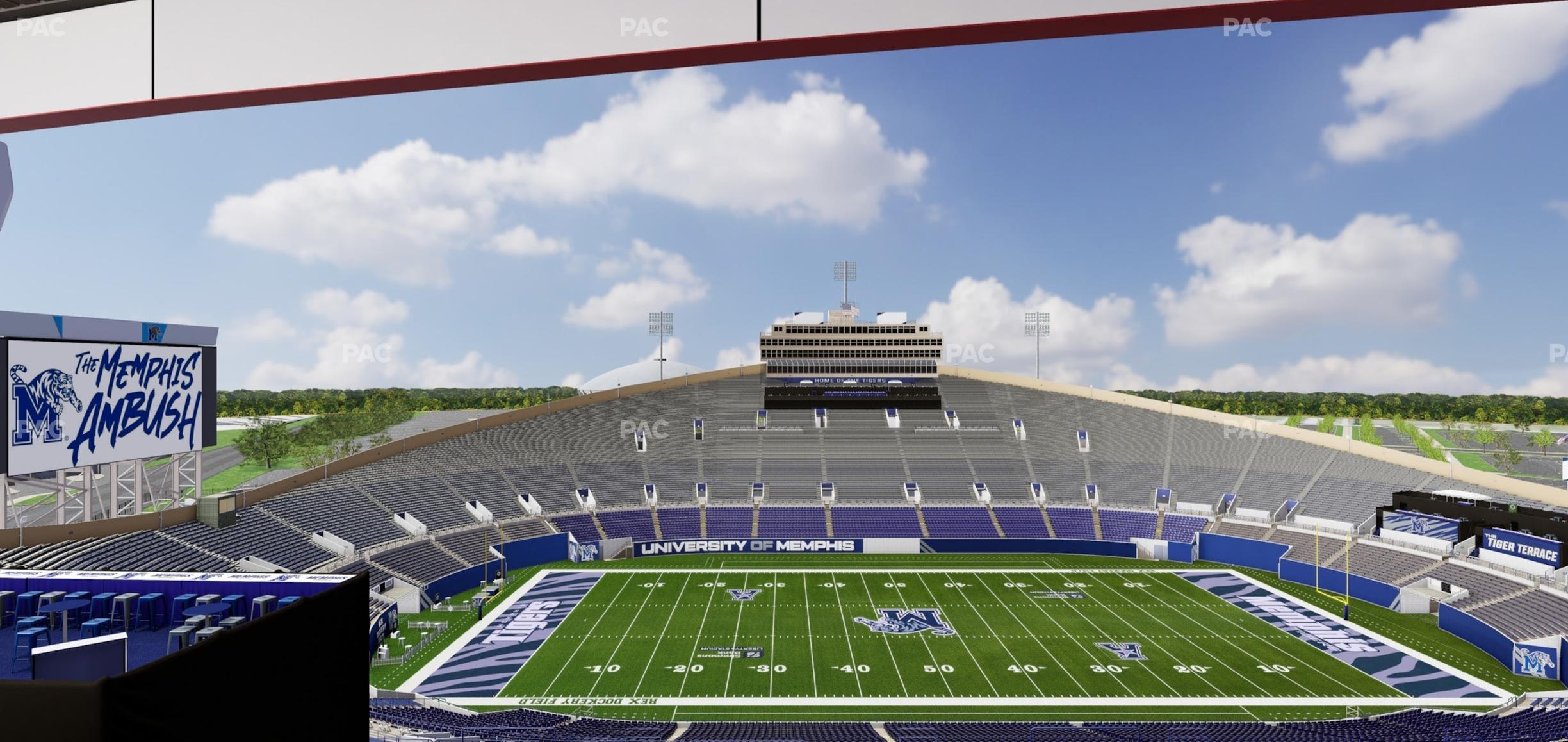 Seating view for Simmons Bank Liberty Stadium Section 121