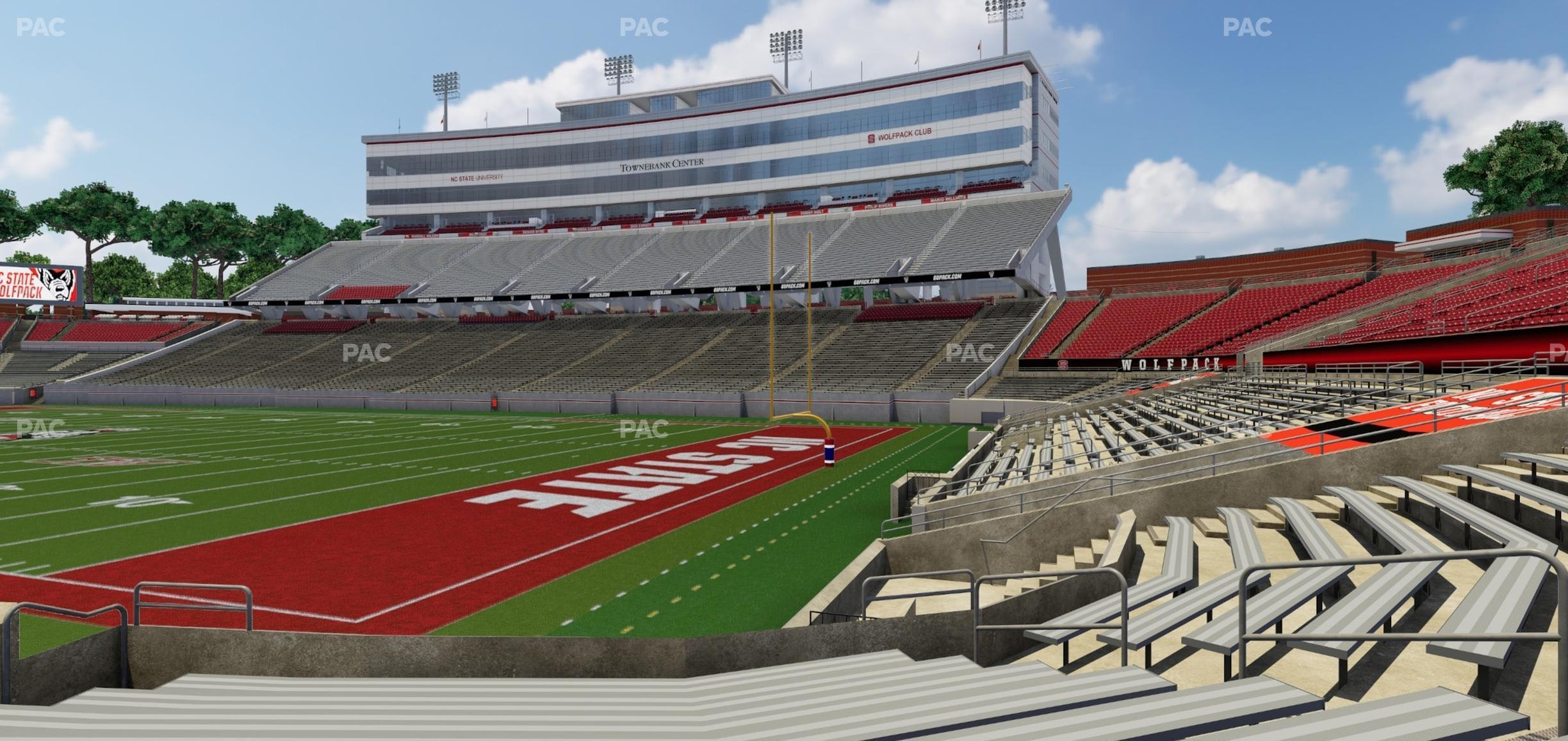 Seating view for Carter-Finley Stadium Section 127