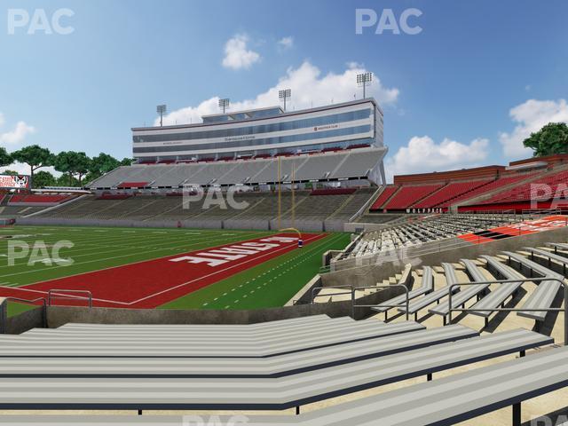 Seating view for Carter-Finley Stadium Section 127