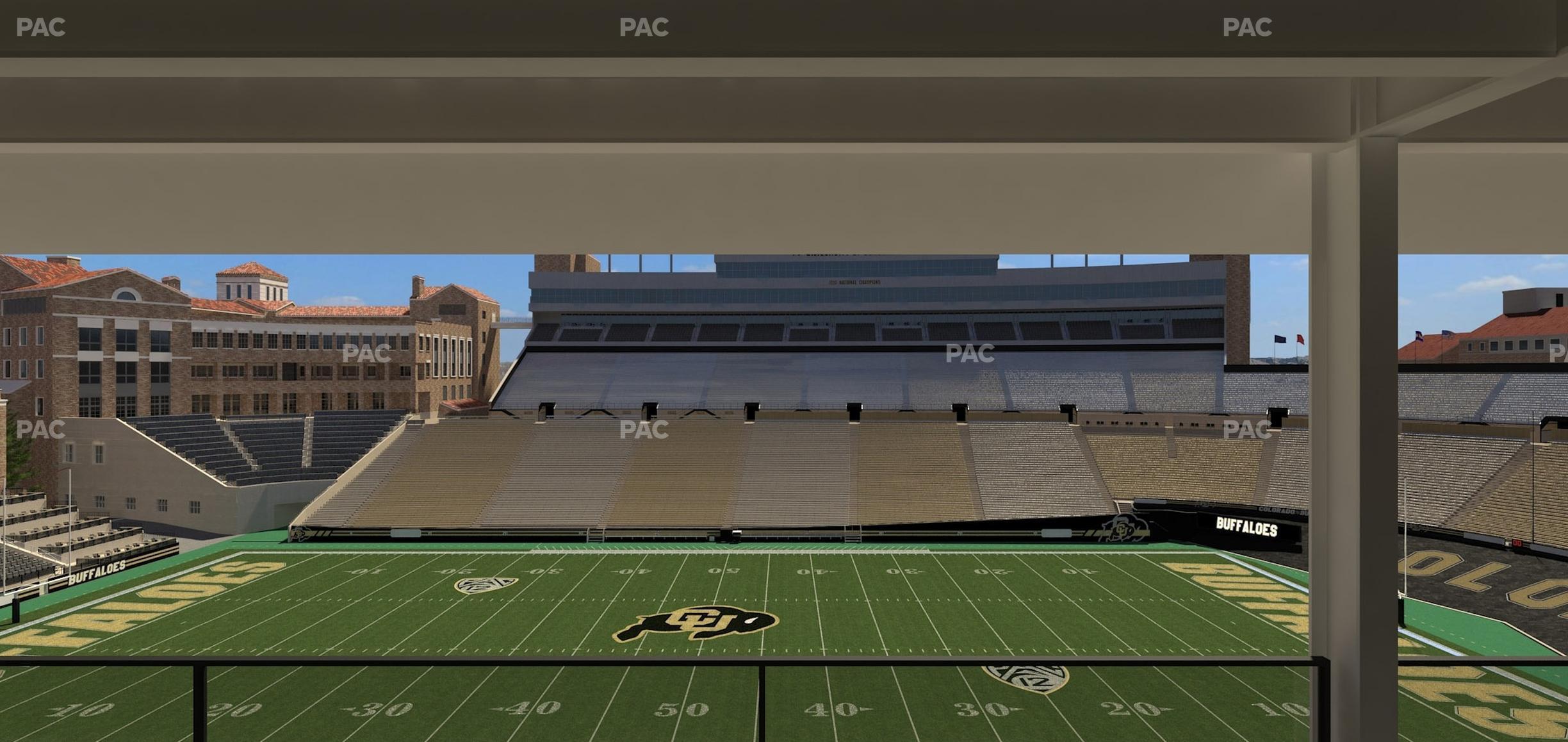 Seating view for Folsom Field Section 402