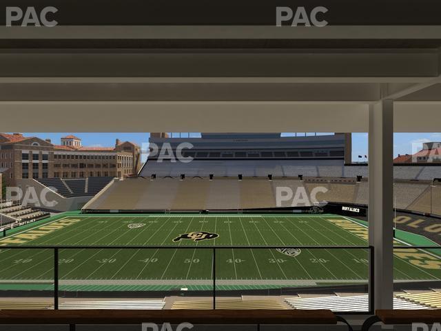 Seating view for Folsom Field Section 402