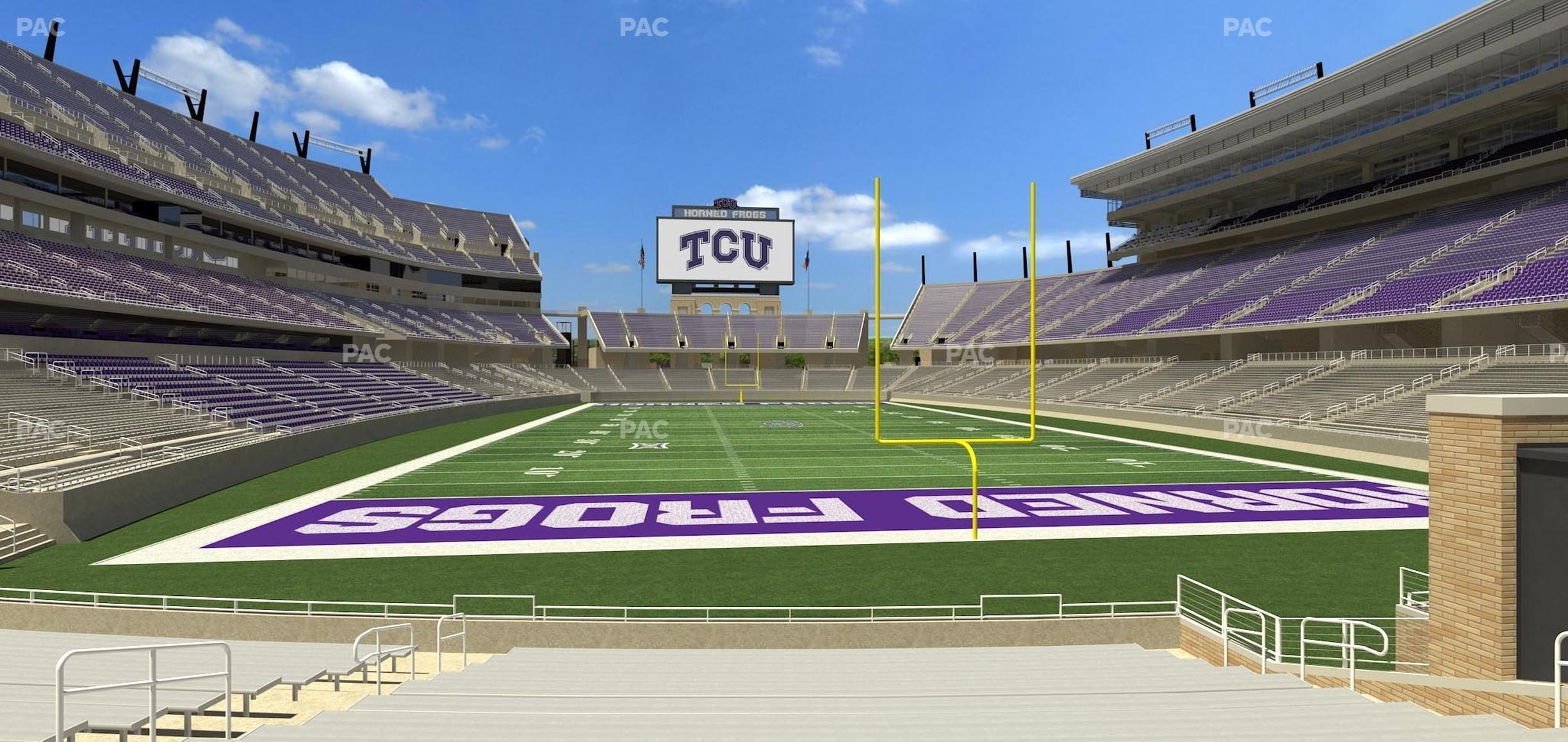 Seating view for Amon G Carter Stadium Section 134