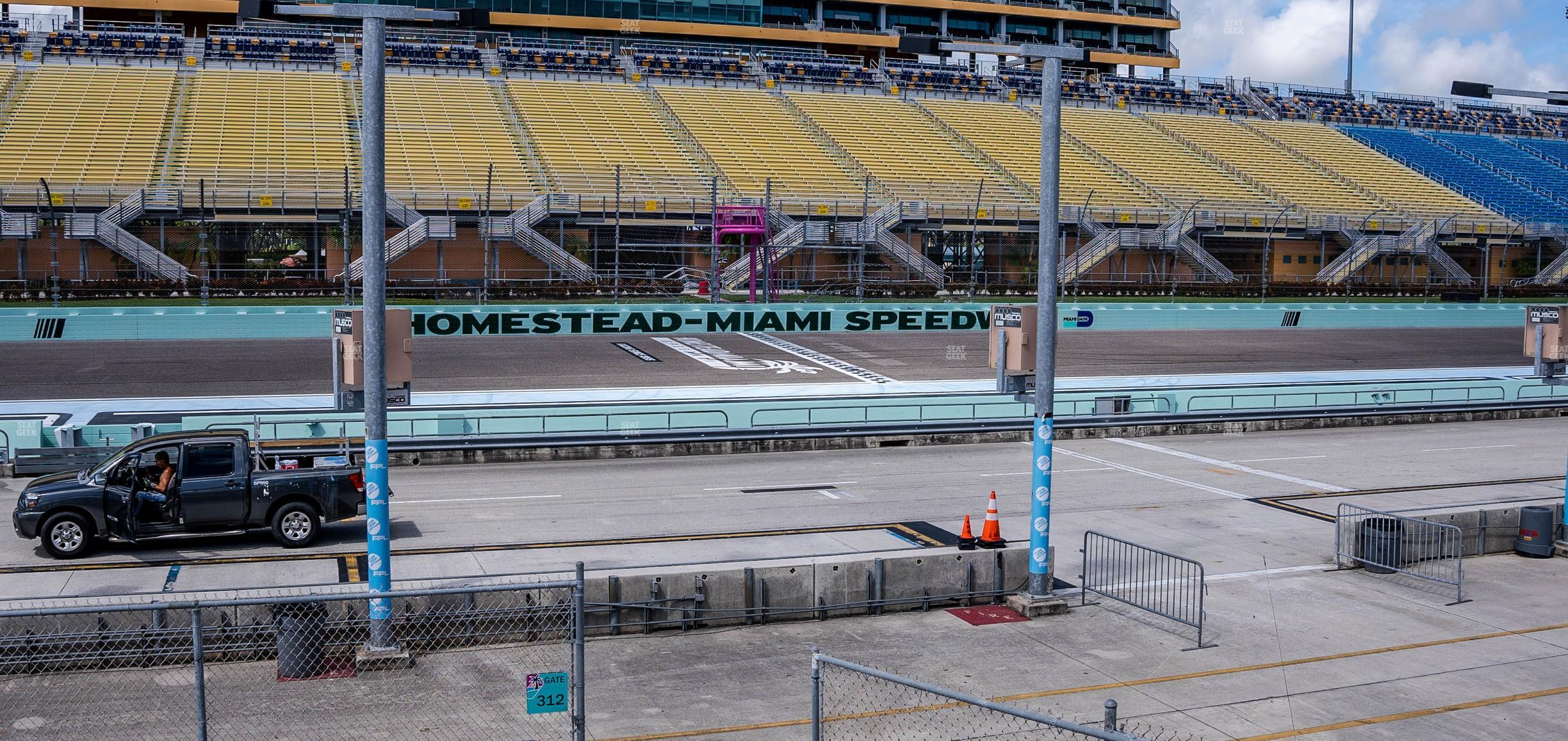 Seating view for Homestead-Miami Speedway Section Pit Road Cabana 15