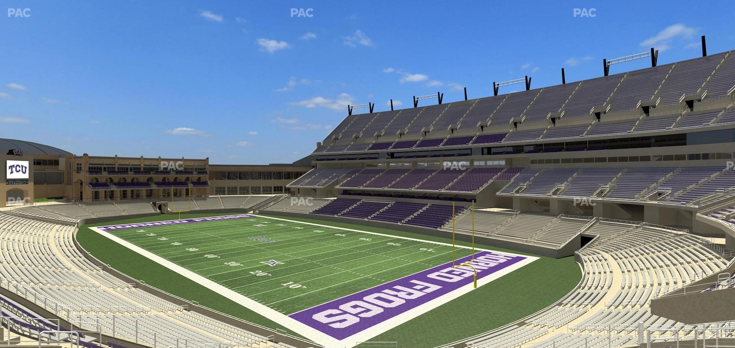 Seating view for Amon G Carter Stadium Section 227