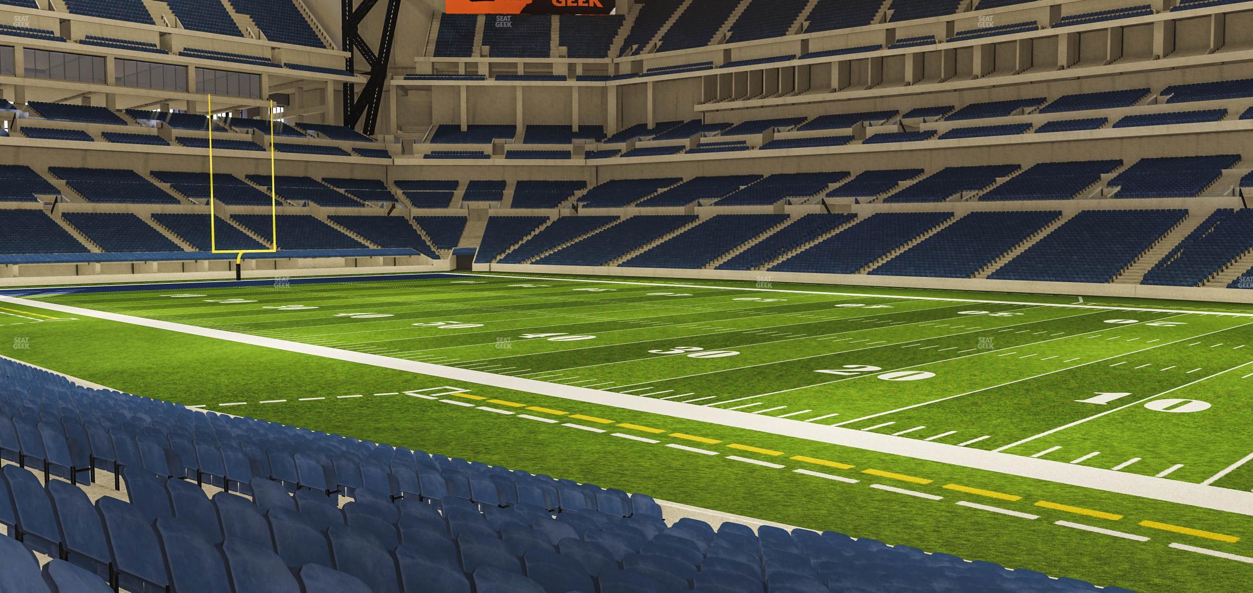 Seating view for Lucas Oil Stadium Section 109