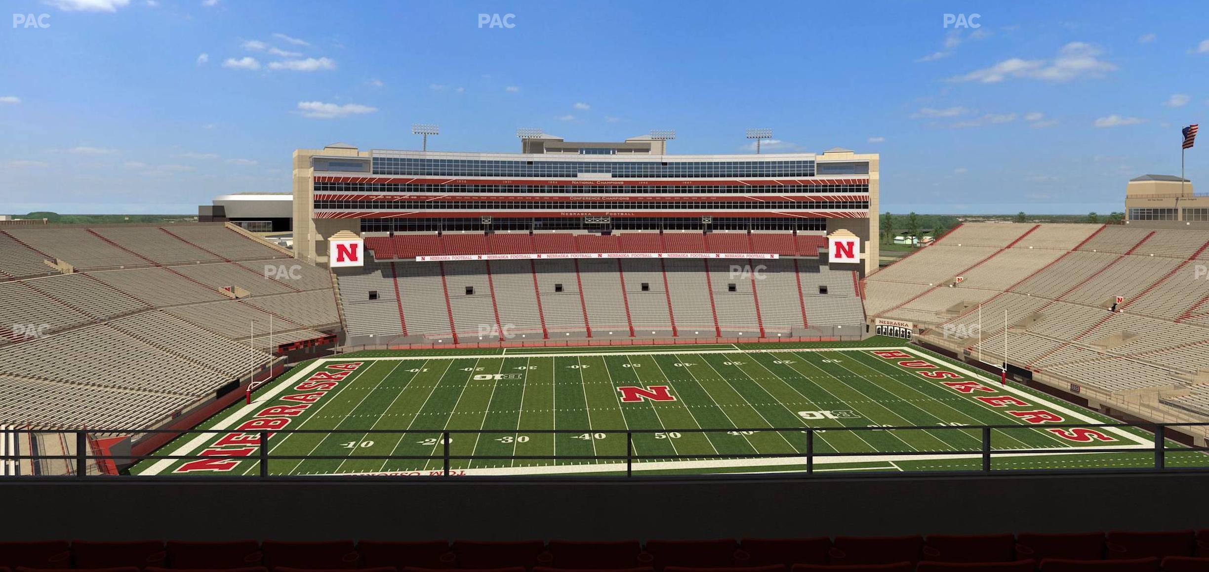 Seating view for Memorial Stadium Nebraska Section 408