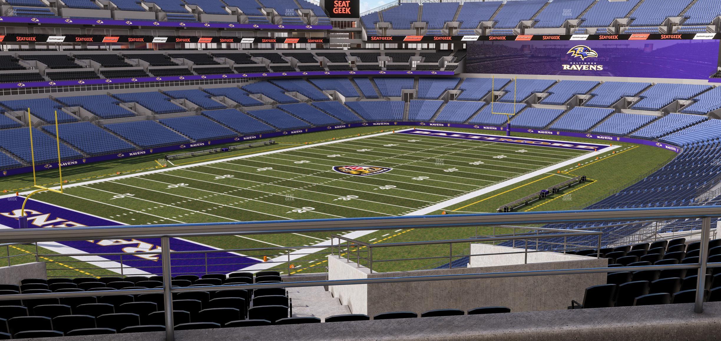 Seating view for M&T Bank Stadium Section Suite 333