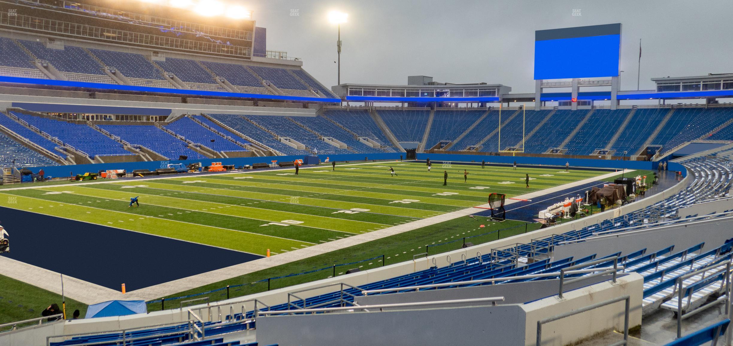 Seating view for Kroger Field Section 1