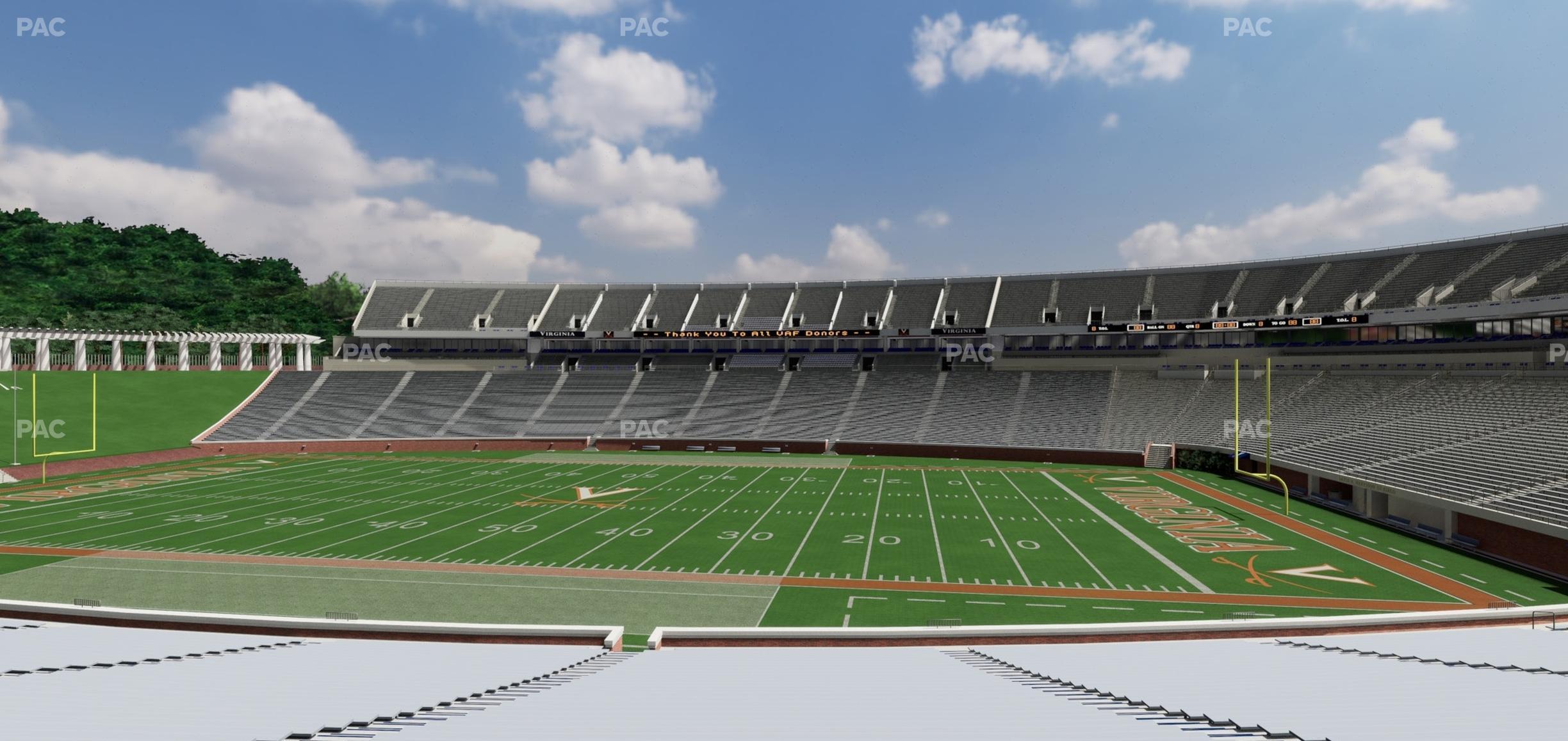 Seating view for Scott Stadium Section 123