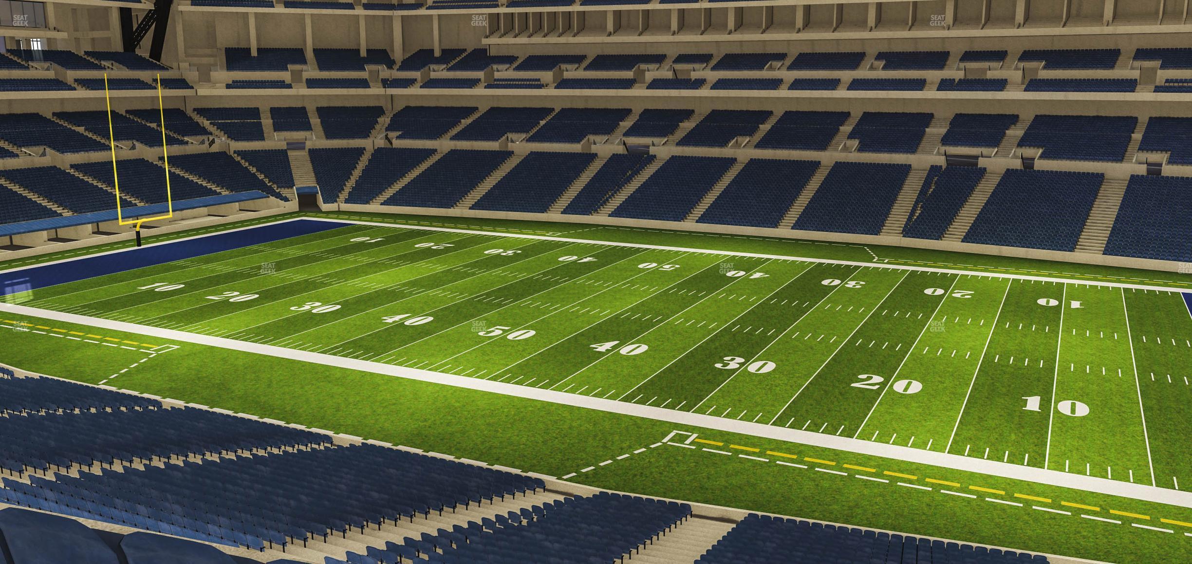 Seating view for Lucas Oil Stadium Section 310