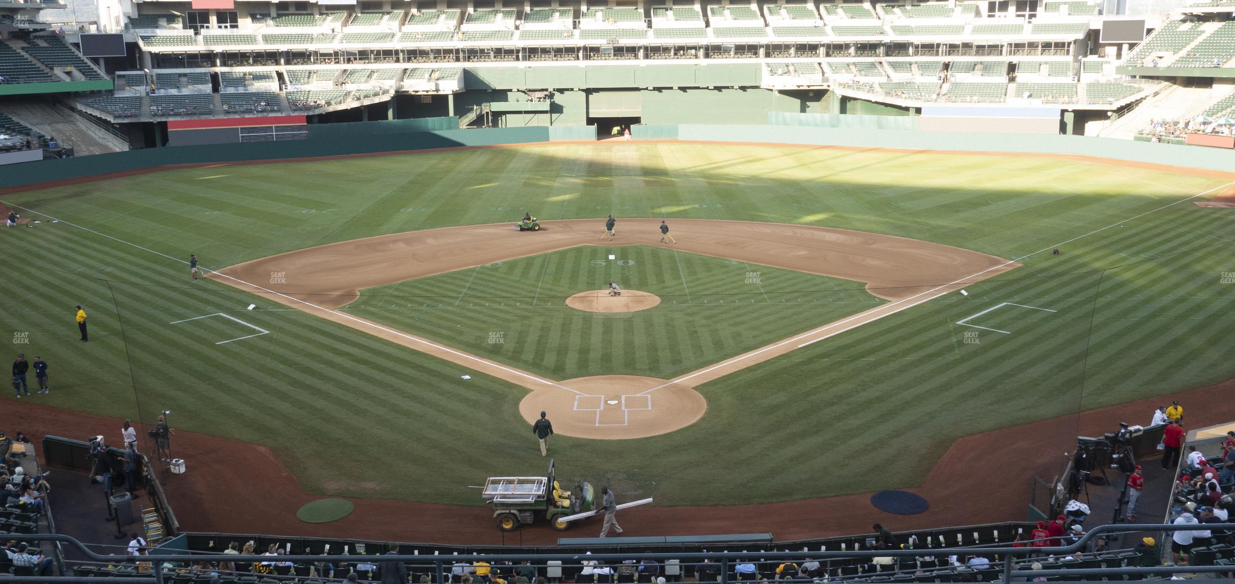 Seating view for Oakland Coliseum Section 217