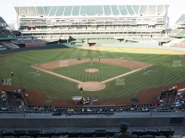 Seating view for Oakland Coliseum Section 217