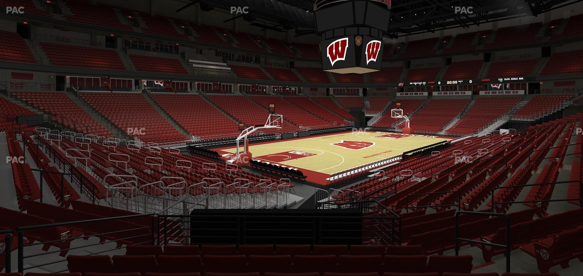 Seating view for Kohl Center Section 126