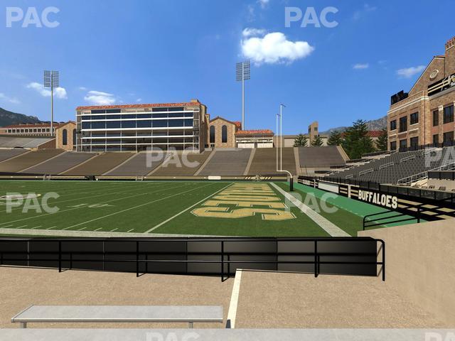 Seating view for Folsom Field Section 121