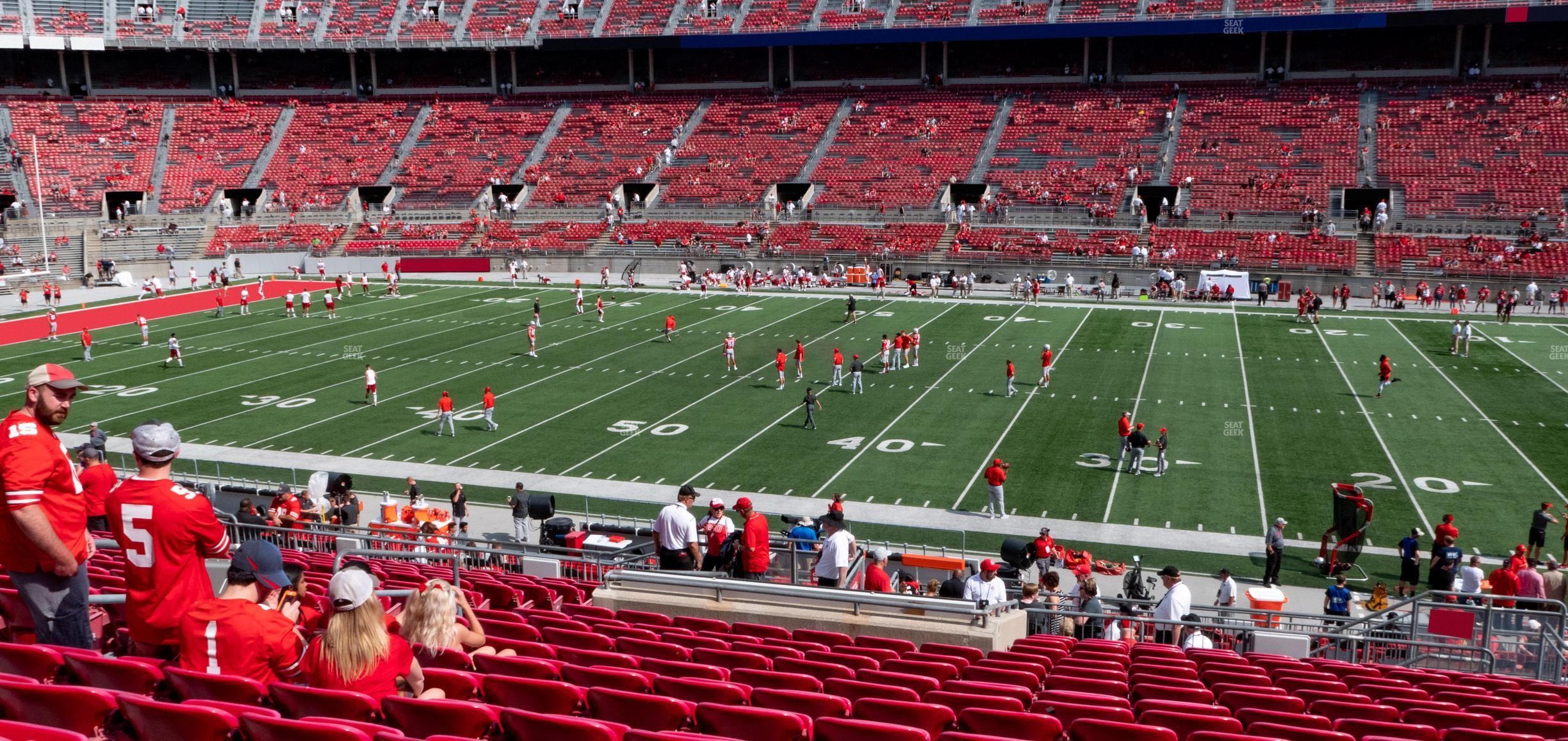 Seating view for Ohio Stadium Section Club 5