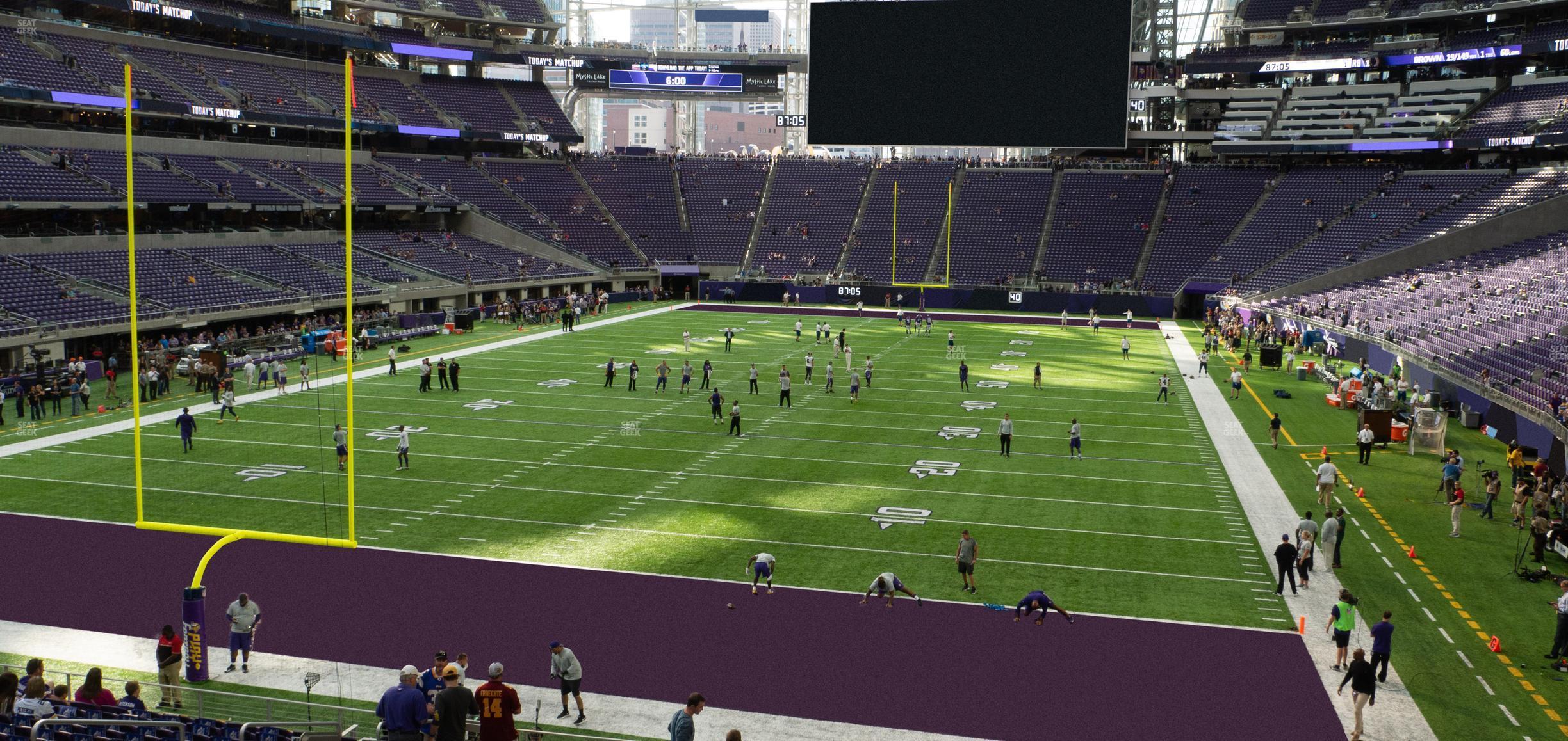 Seating view for U.S. Bank Stadium Section 118