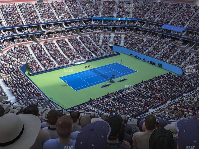 Seating view for Arthur Ashe Stadium Section 327