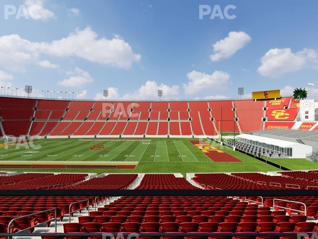 Seating view for Los Angeles Memorial Coliseum Section 105 A