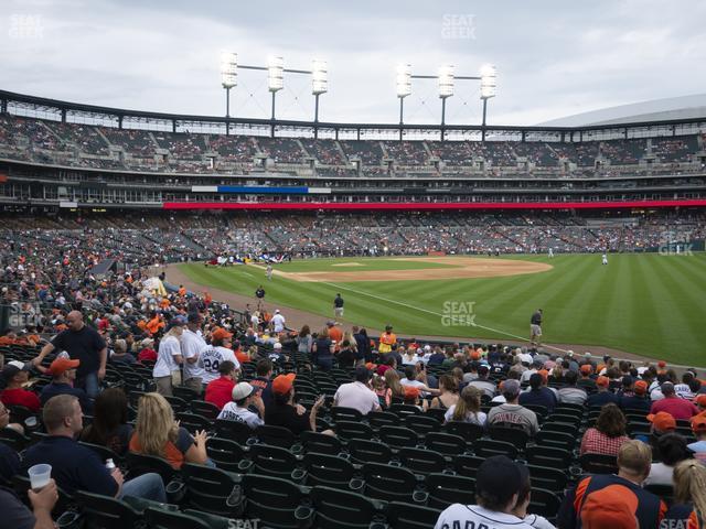 Seating view for Comerica Park Section 114