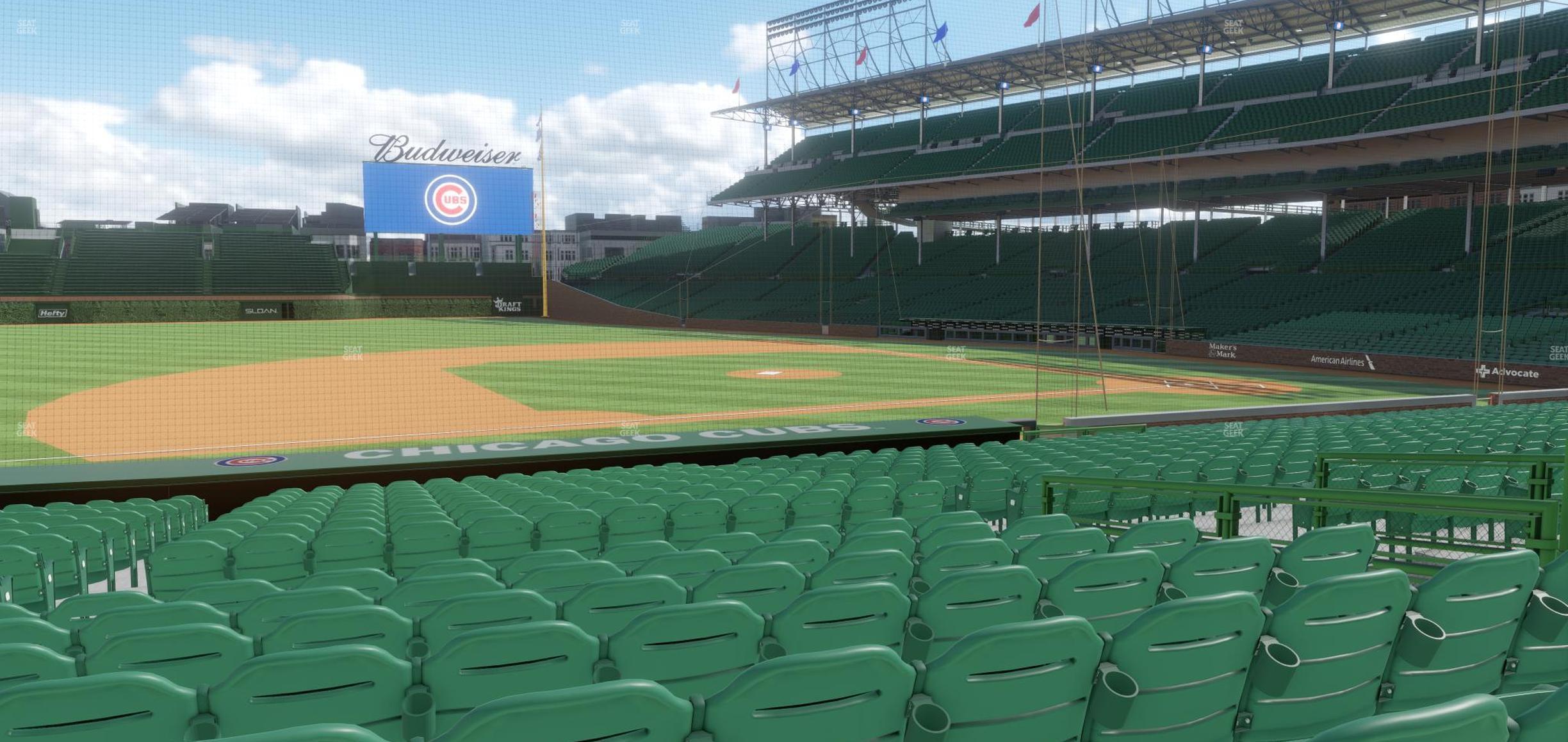 Seating view for Wrigley Field Section 110