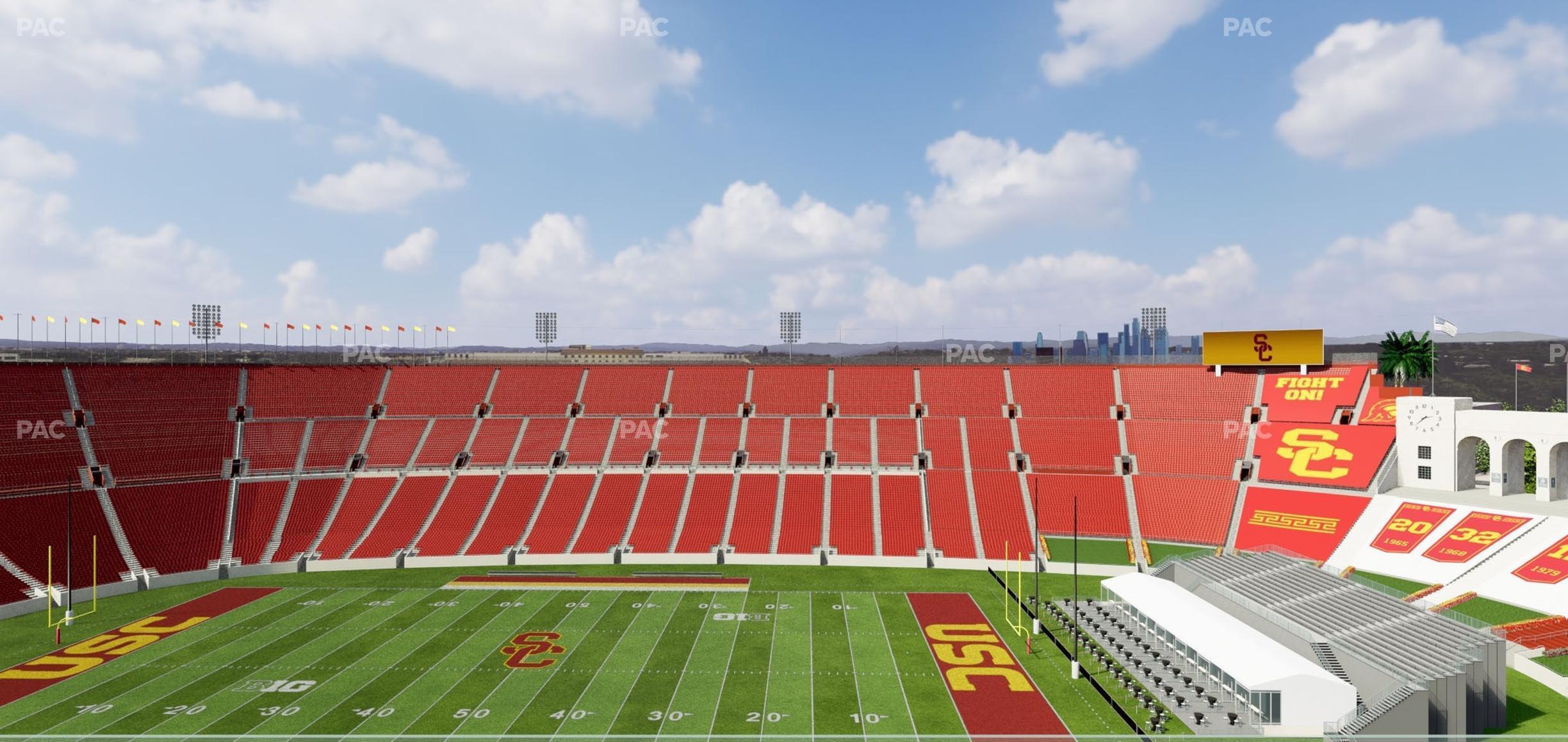 Seating view for Los Angeles Memorial Coliseum Section Suite 505