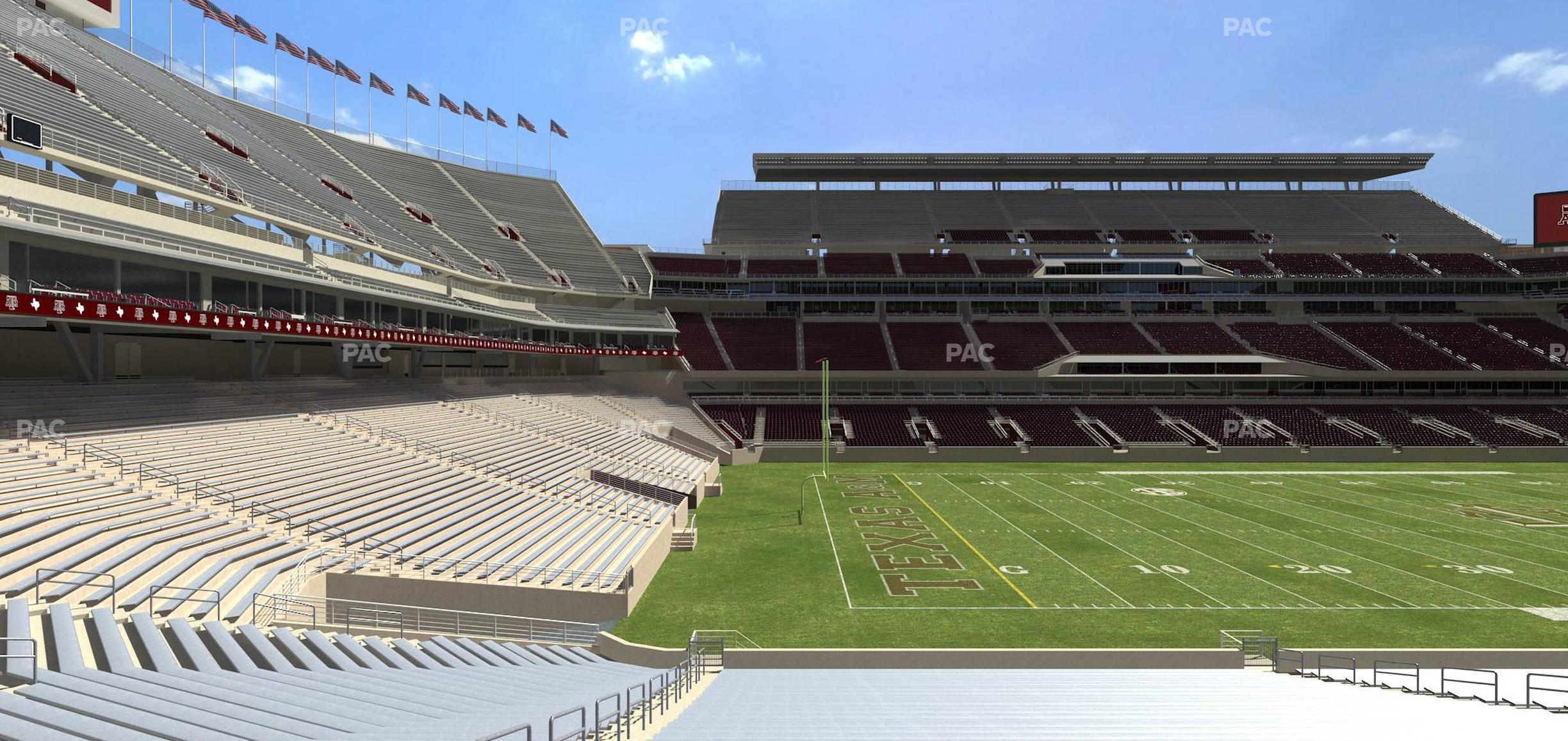 Seating view for Kyle Field Section 128