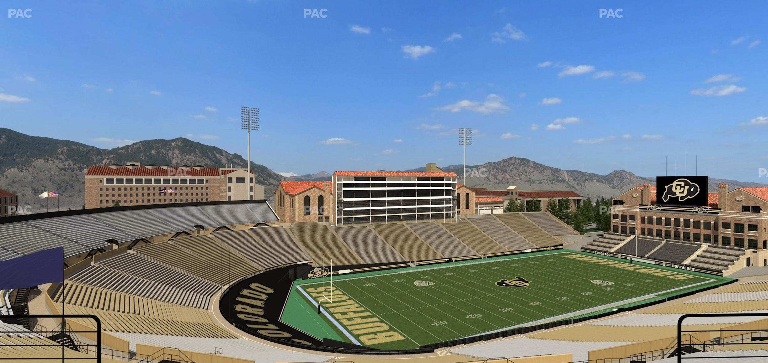 Seating view for Folsom Field Section 551