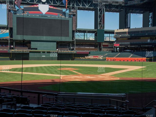 Seating view for Chase Field Section K