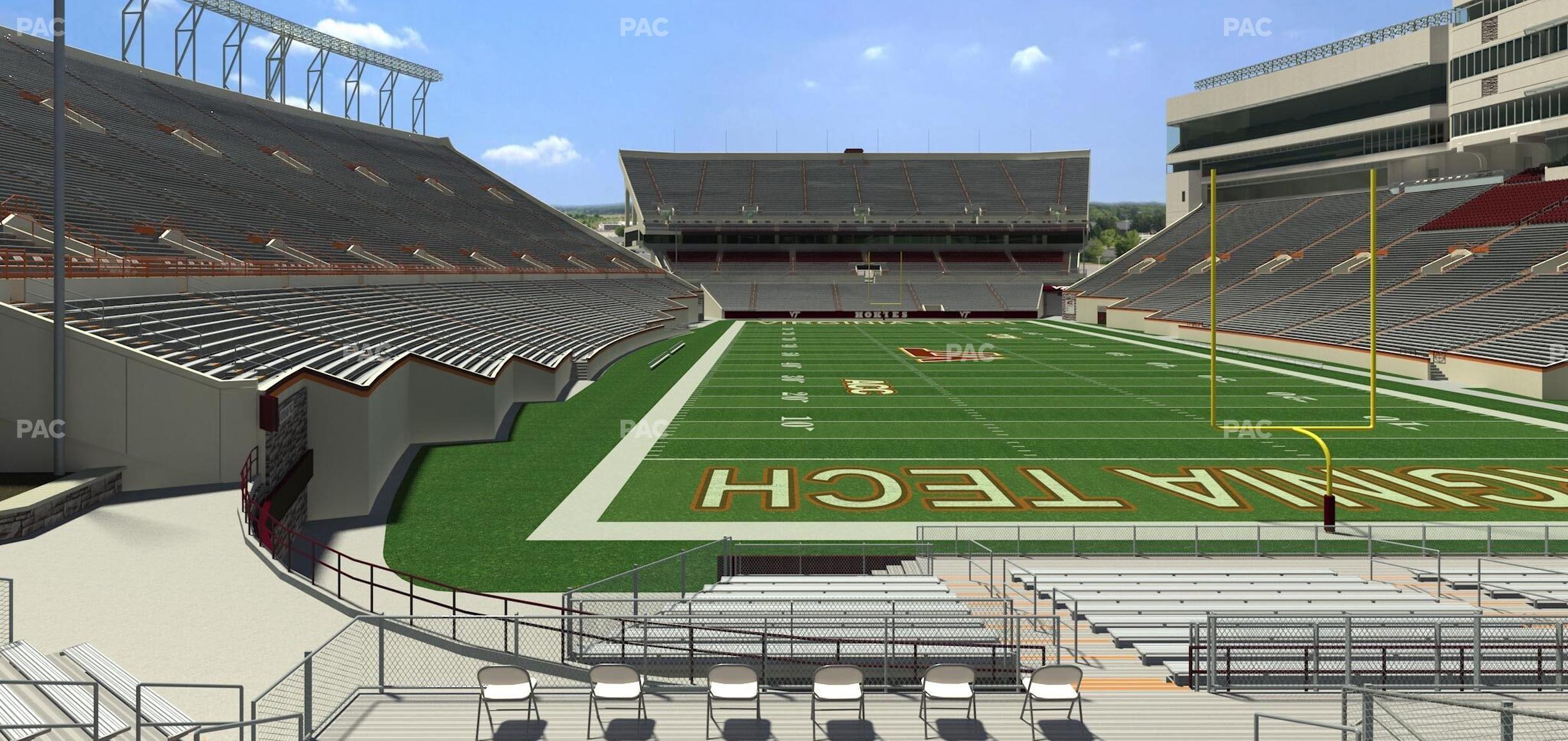 Seating view for Lane Stadium Section 123