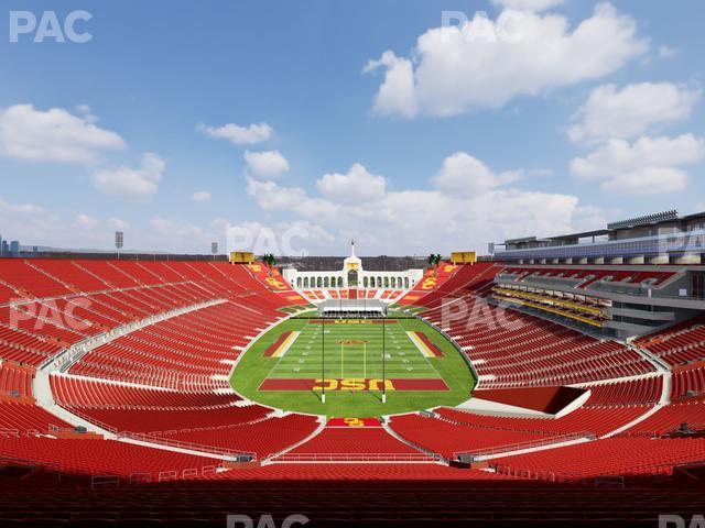 Seating view for Los Angeles Memorial Coliseum Section 314