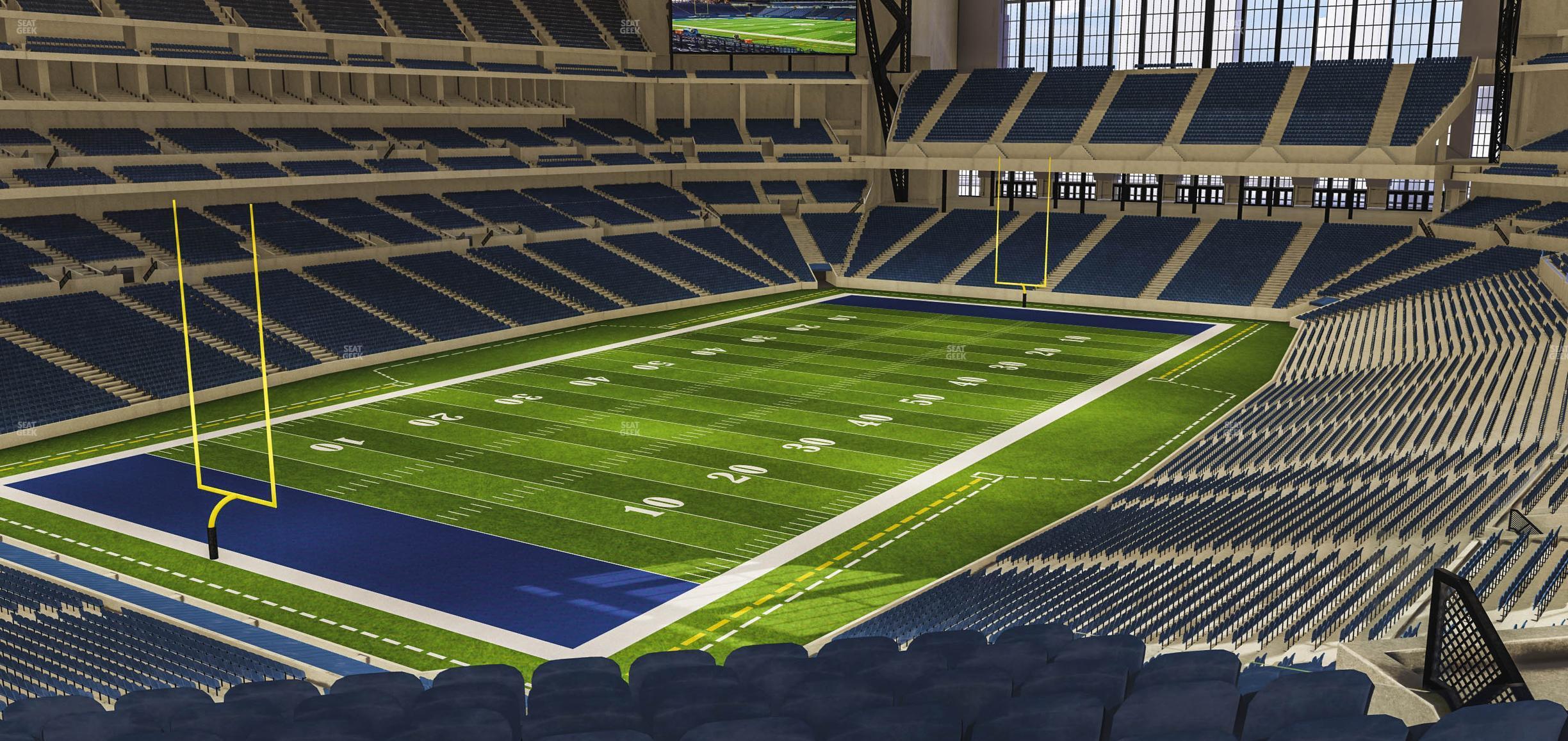 Seating view for Lucas Oil Stadium Section 422