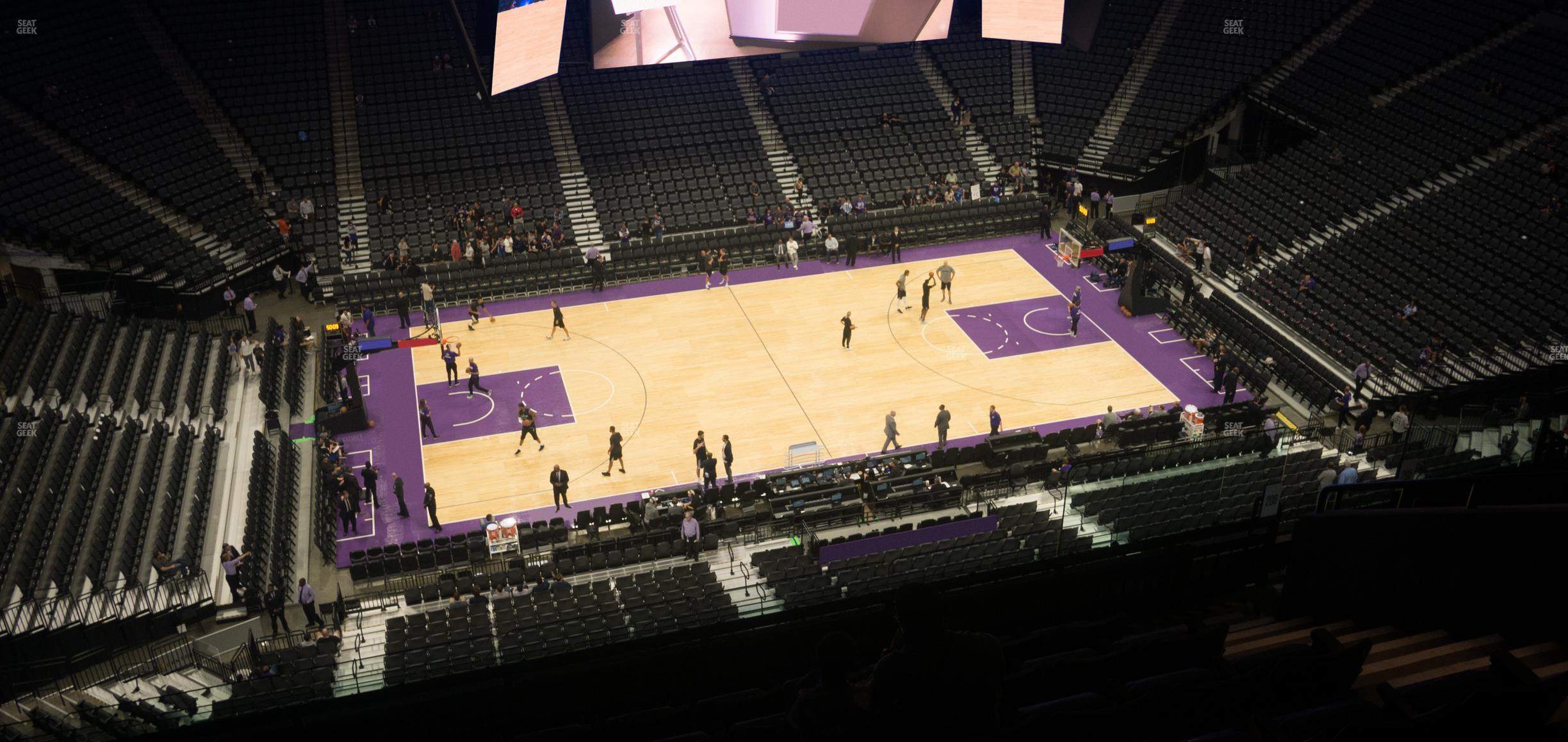 Seating view for Golden 1 Center Section 206